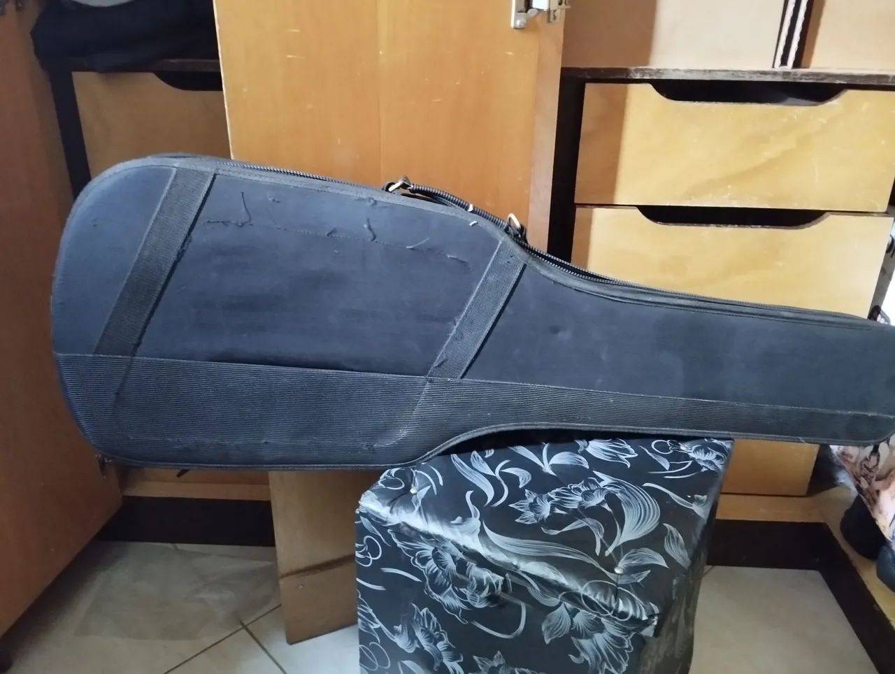 Semi case guitarra antigo 