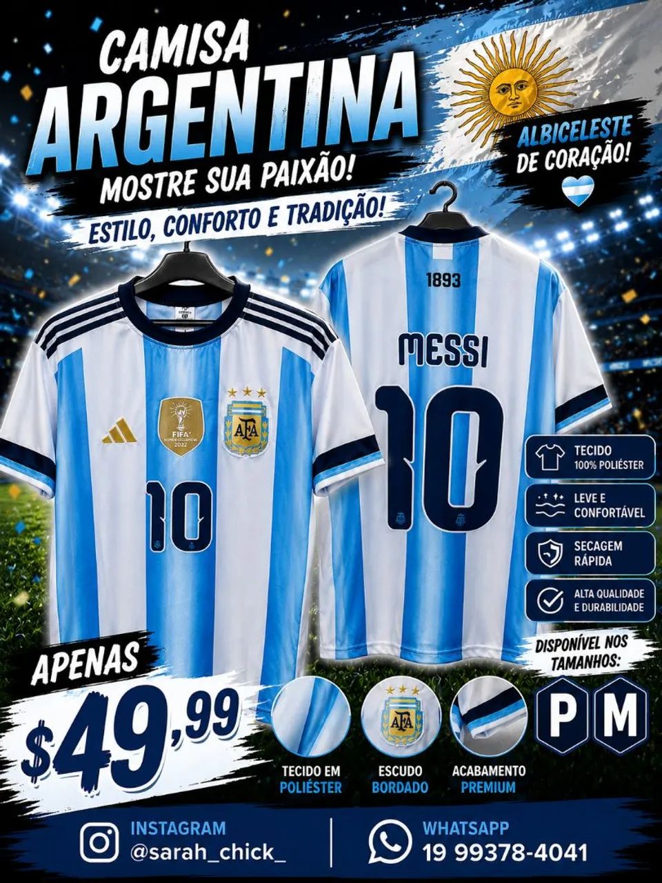 Camisa Messi Argentina 