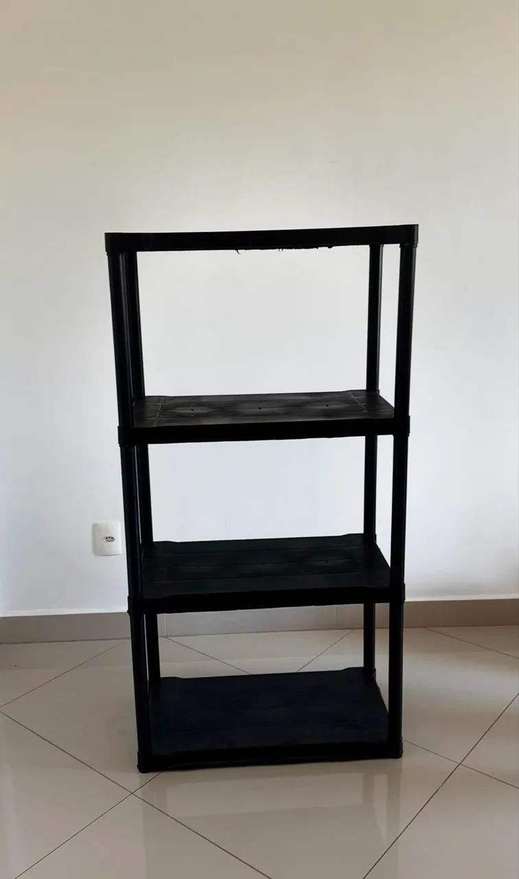 Estante plástica modular preta  - Foto 2