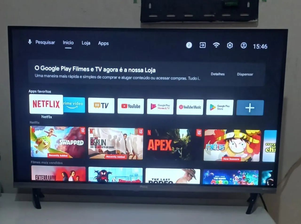 TV SMART 32 POLEGADAS DO SISTEMA ANDROID EM PERFEITO ESTADO  - Foto 4