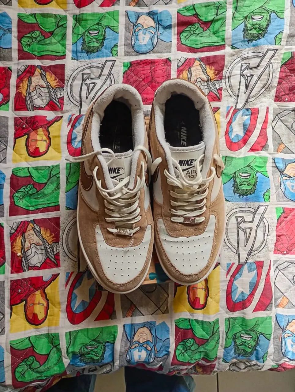 Nike Air Force 1 Bege/Branco - Foto 4