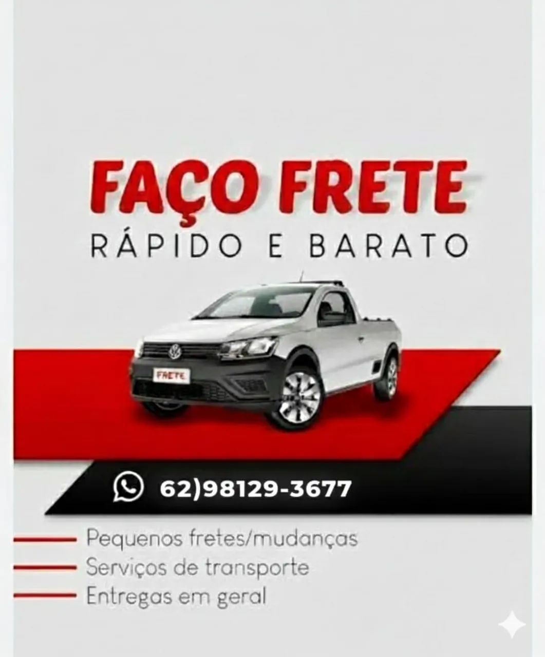 Fretes Goiânia e região Saveiro e carretinha 