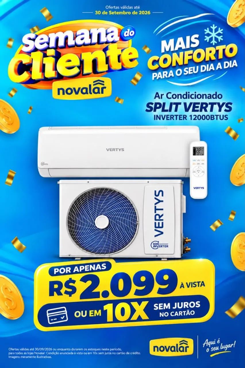 Promoção central de ar