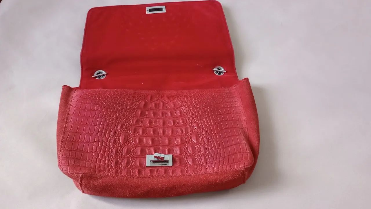 Bolsa couro jacaré  - Foto 2