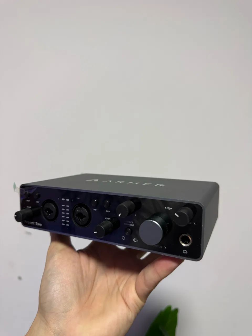 Placa de áudio interface USB Armer Argent Two gravação - excelente estado - Foto 2