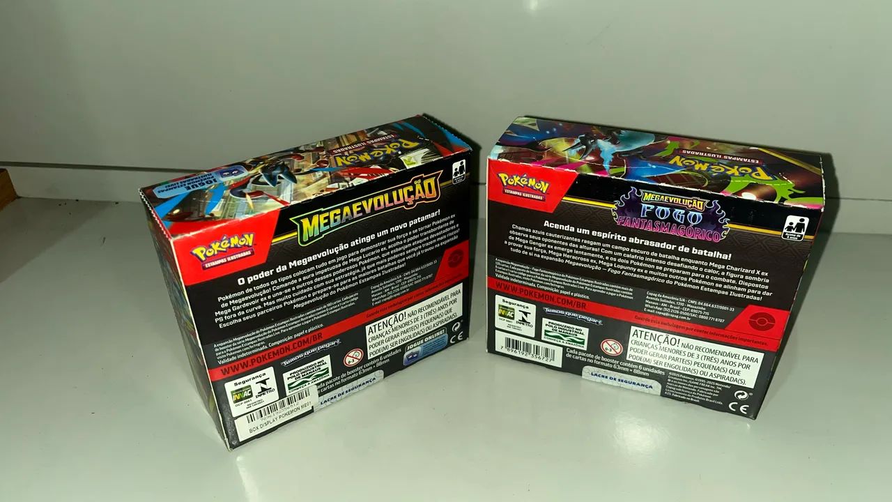 Pokémon box 36x fogo e mega 65578379923331120
