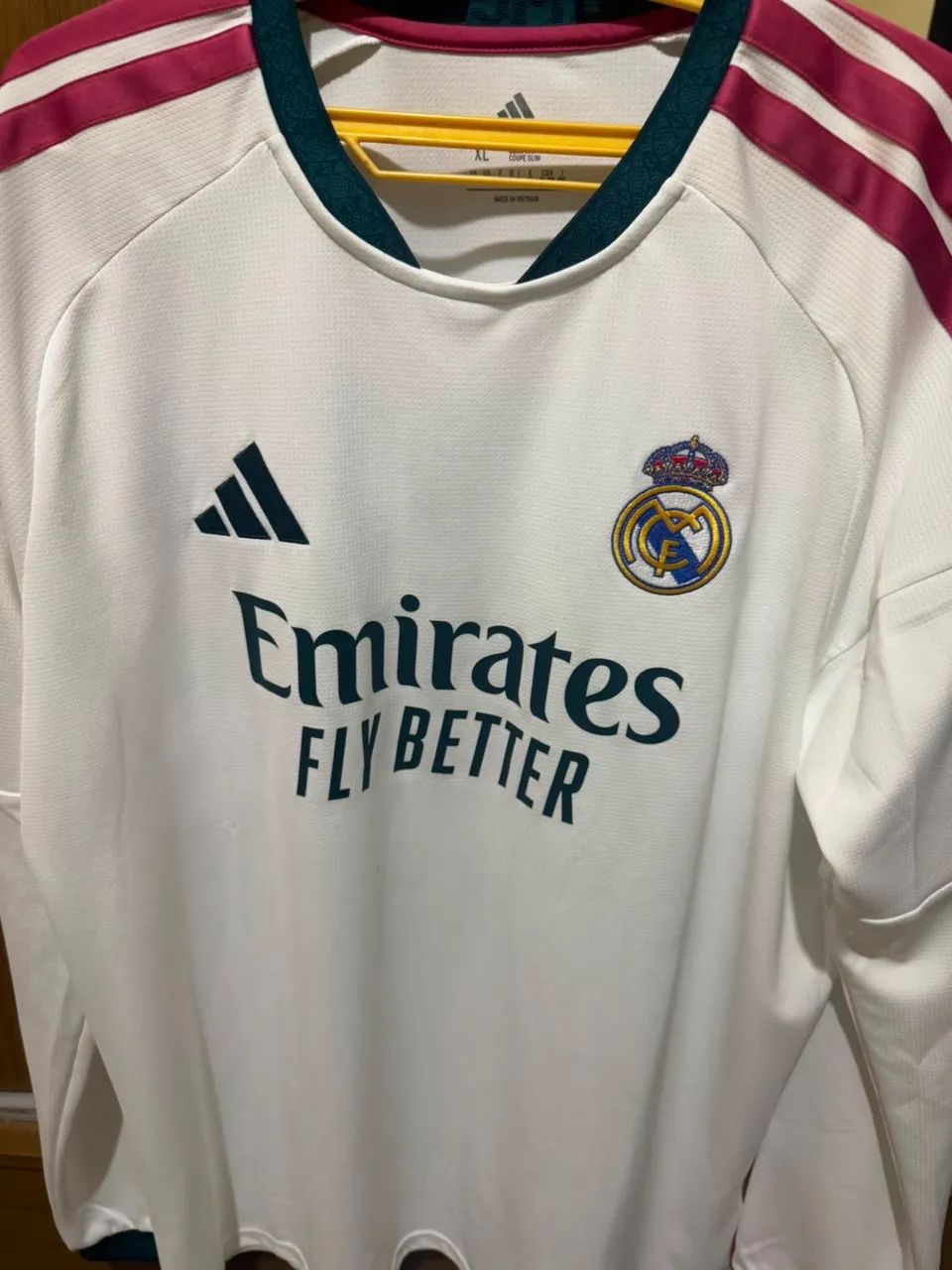 Camisa real madrid original, manga longa 