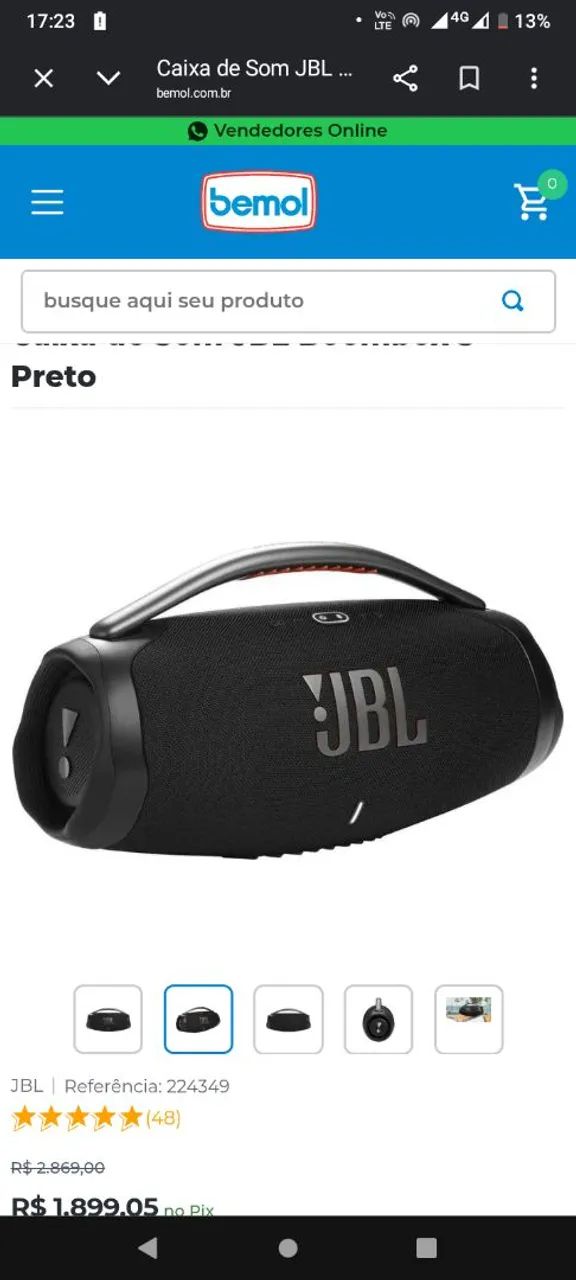 Bombox 3 com uma mês de uso. - Foto 4