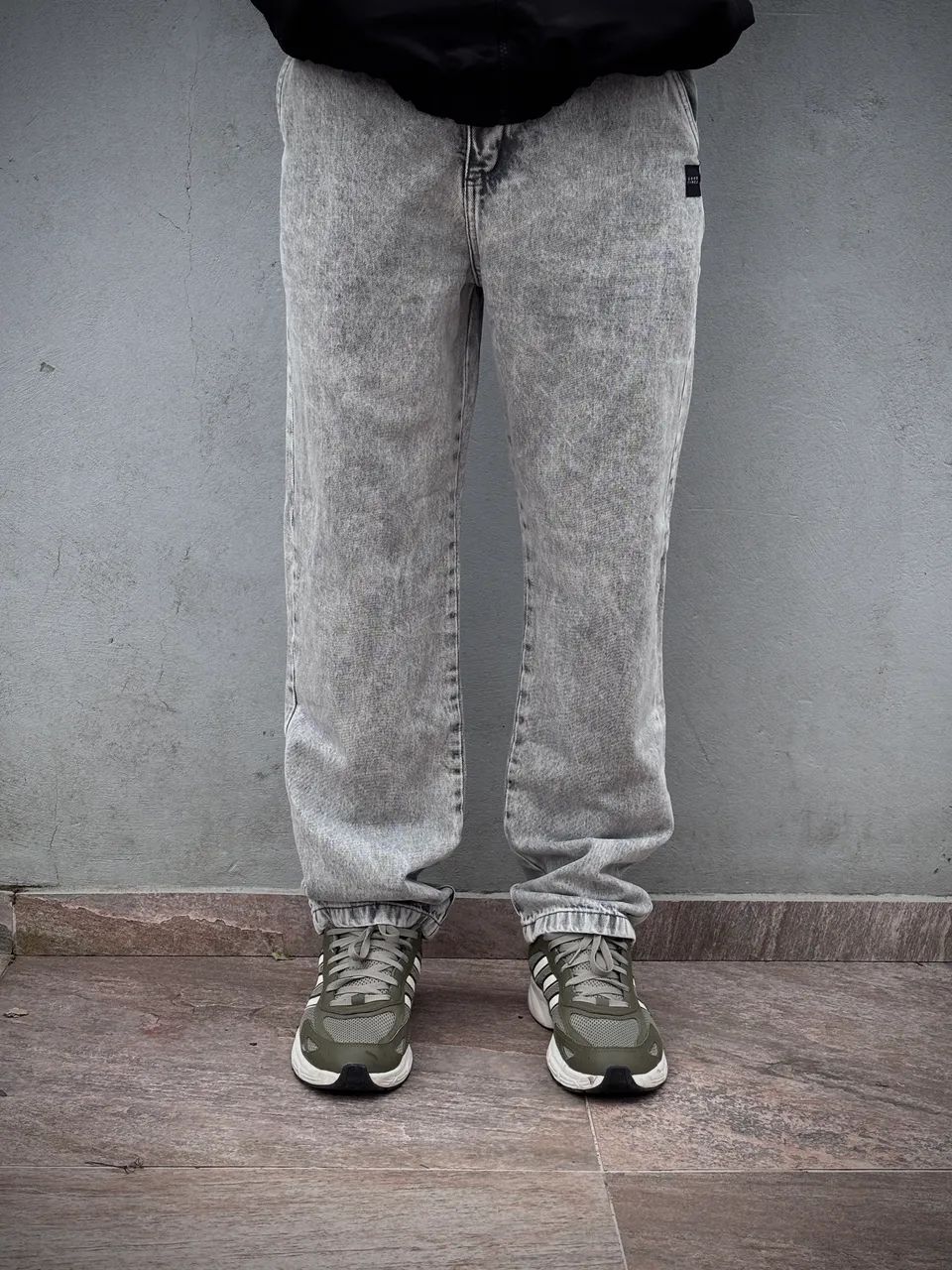 Calça Jeans Baggy Estonada GT - Cinza 