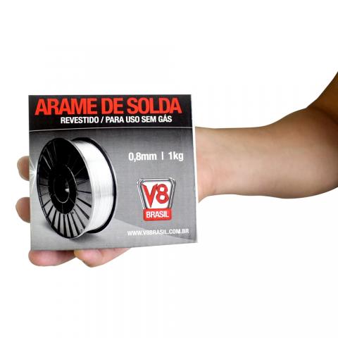 Arame Mig Revestido Para Uso Sem Gas (1kg)- V8brasil - Foto 4