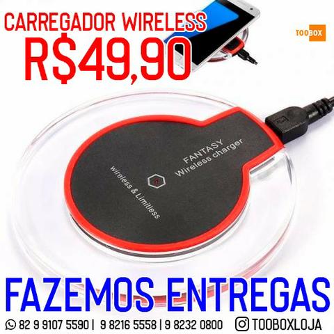 Carregador para Iphone Sem Fio Charger Wirelless + Receptor Qi