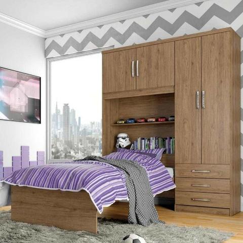 Guarda Roupa com cama Cravo - R$669,00