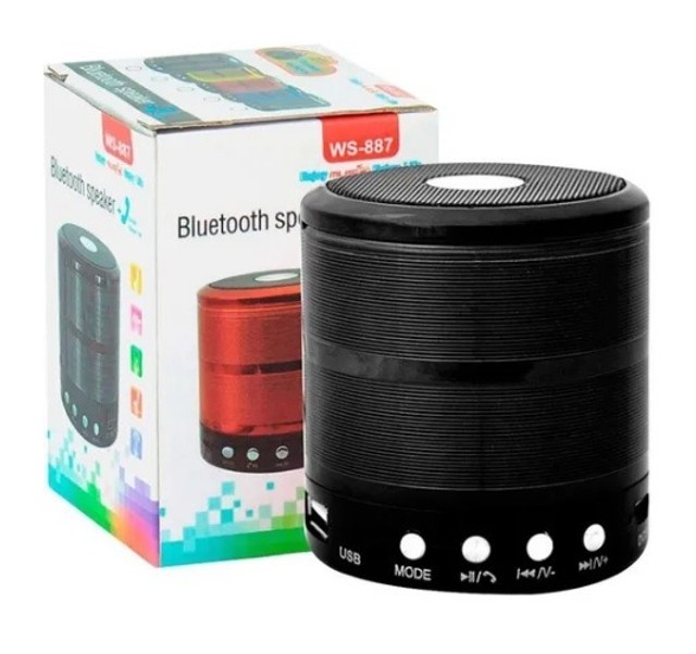 Mini Caixa de som Portátil Speaker Ws-887 bluetooth Novo 