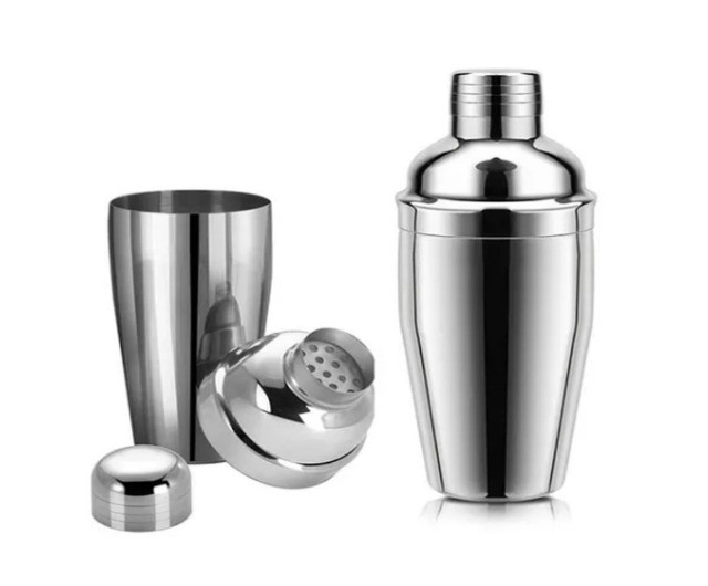 Kit Caipirinha Drink com 5 itens + 2 brindes - Coqueteleira, Balde, Colher, 2 Copos - Foto 2