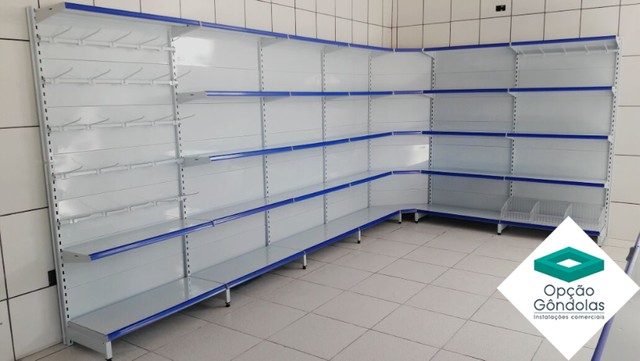 Gôndolas de Parede | Indicados para Mercearias, Mat. de Construção, Agropecuárias e Geral - Foto 3