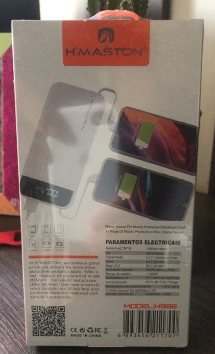 Carregador Portátil - 5000 e 10000 Mah  Digital