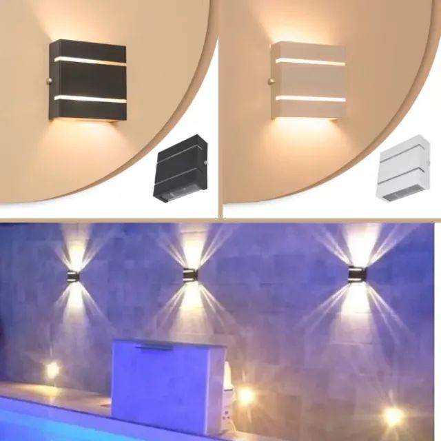 Arandela 2 Friso Externa Parede Muro Quadrada _ CS315 - Foto 2