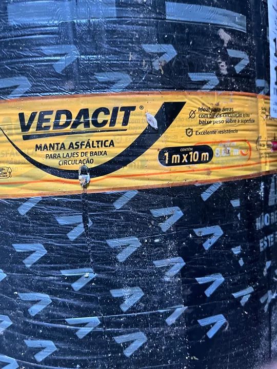 Manta asfáltica Vedacit 1m x 10m - Nova