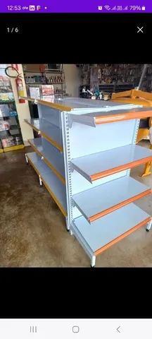 #Brasil DF Gôndolas e equipamentos prateleiras em aço pra supermercados e comércio  - Foto 3