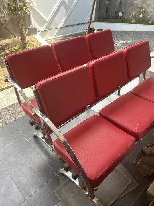 Conjunto longarinas em aço cromado