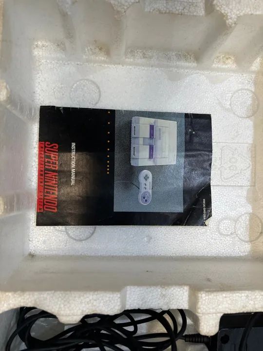 Super Nintendo -SNES na caixa e manual  - Foto 4