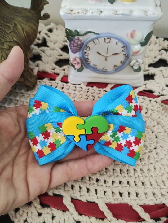 Laço Cabelo Infantil Autismo  - Foto 3