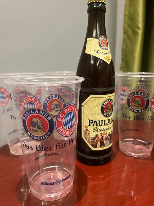 Copo Paulaner e Bayern de Munique + Ceveja Paulaner  - Foto 2
