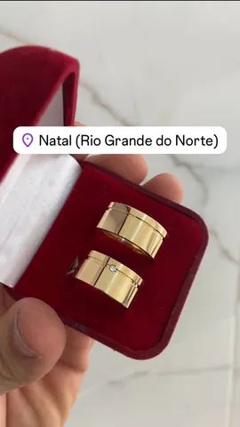 Par Alianças Moeda Antiga(Pronta Entrega)