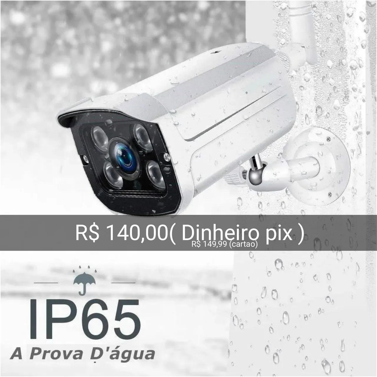 Camera de Segurança externa ip wifi filmadora prova dagua