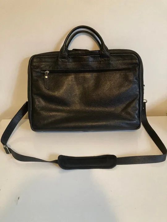 Maleta de Couro Preta - Foto 2
