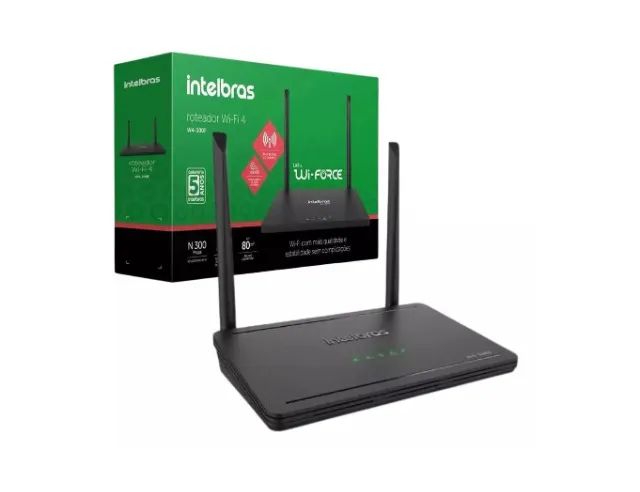 Roteador Wi-fi 4 Wiforce W4-300f Intelbras 300mps Porta Fast