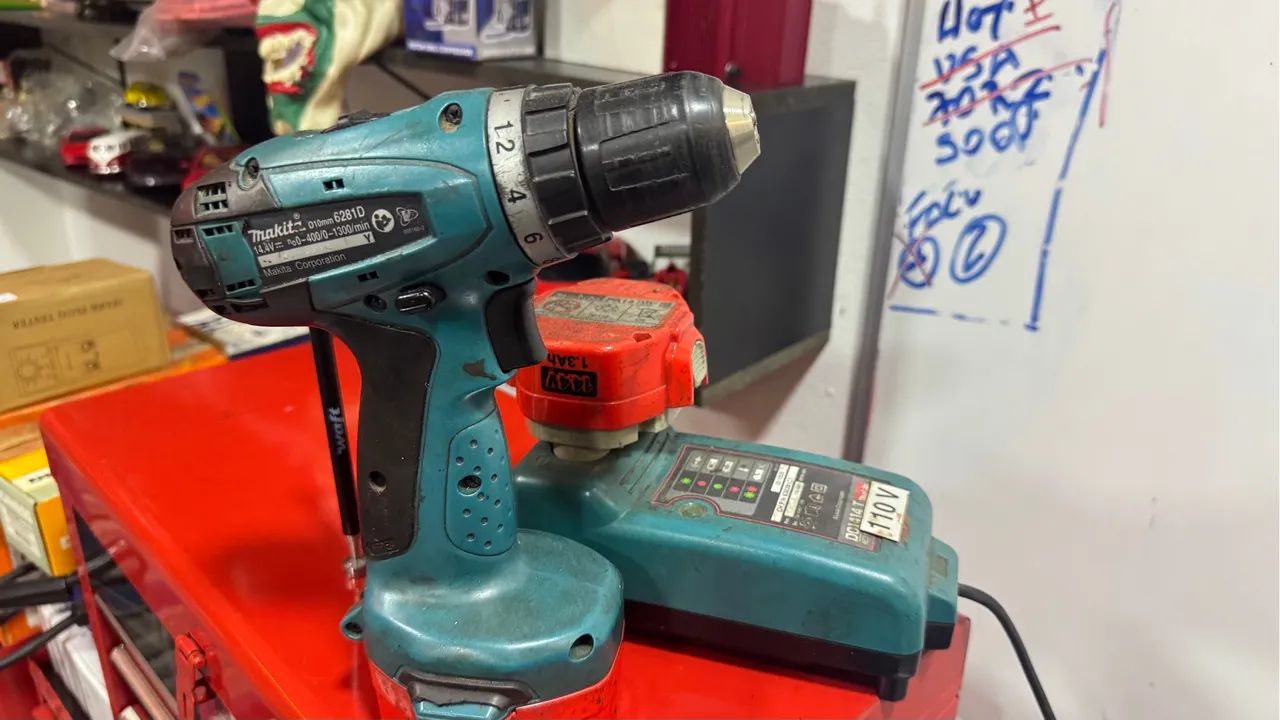 Furadeira makita sem fio com 2 baterias e carregador (dewalt, bosch, stanley) - Foto 3