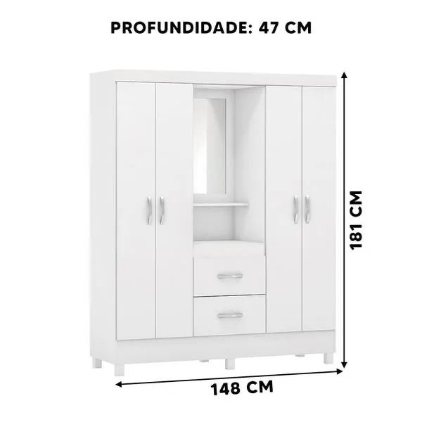 Guarda-Roupa com Espelho - Foto 2