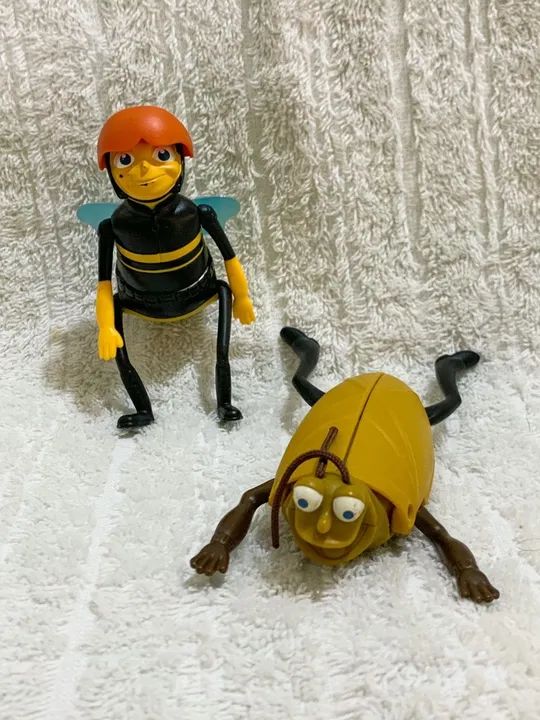 Boneco ORIGINAL BEE MOVIE  - Mc Donalds 2007 (kit com 2 bonecos)
