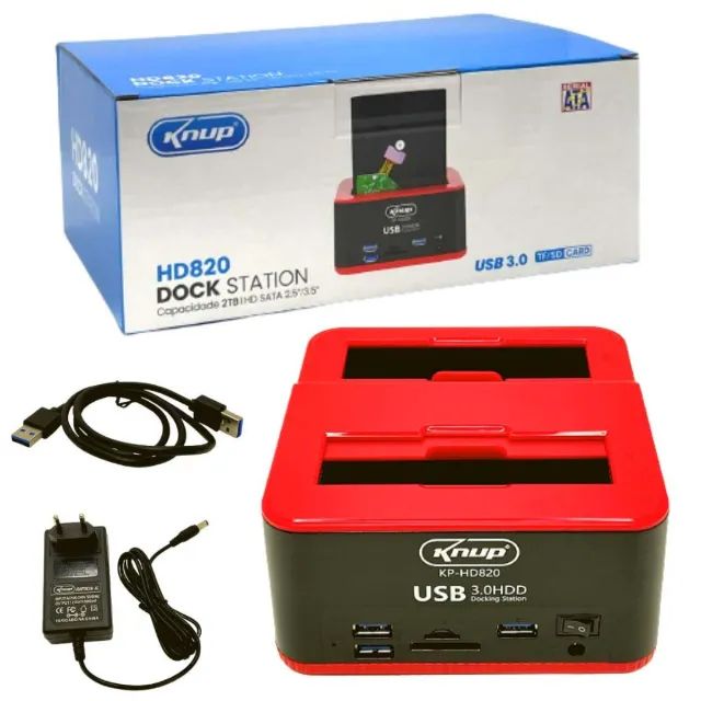 (NOVO) Dock Station Knup HD820