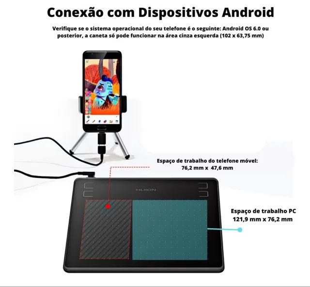 Mesa digitalizadora Huion Inspiroy H430P black - Foto 4