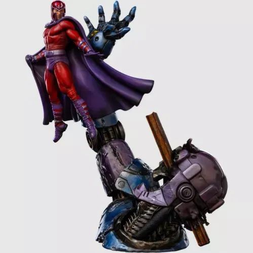 X-men Magneto Vs. Sentinel Diorama 1/10 Iron Studios Ccxp 2023