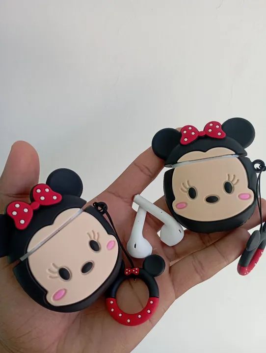Fone de ouvido bluetooth i12 + Case de Personagens Minnie Disponível  - Foto 2