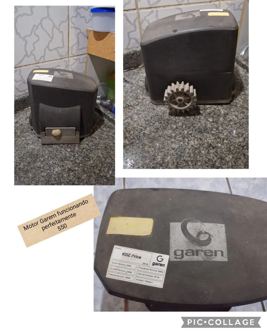 Motor para Portão Automático Garen 5 meses de uso