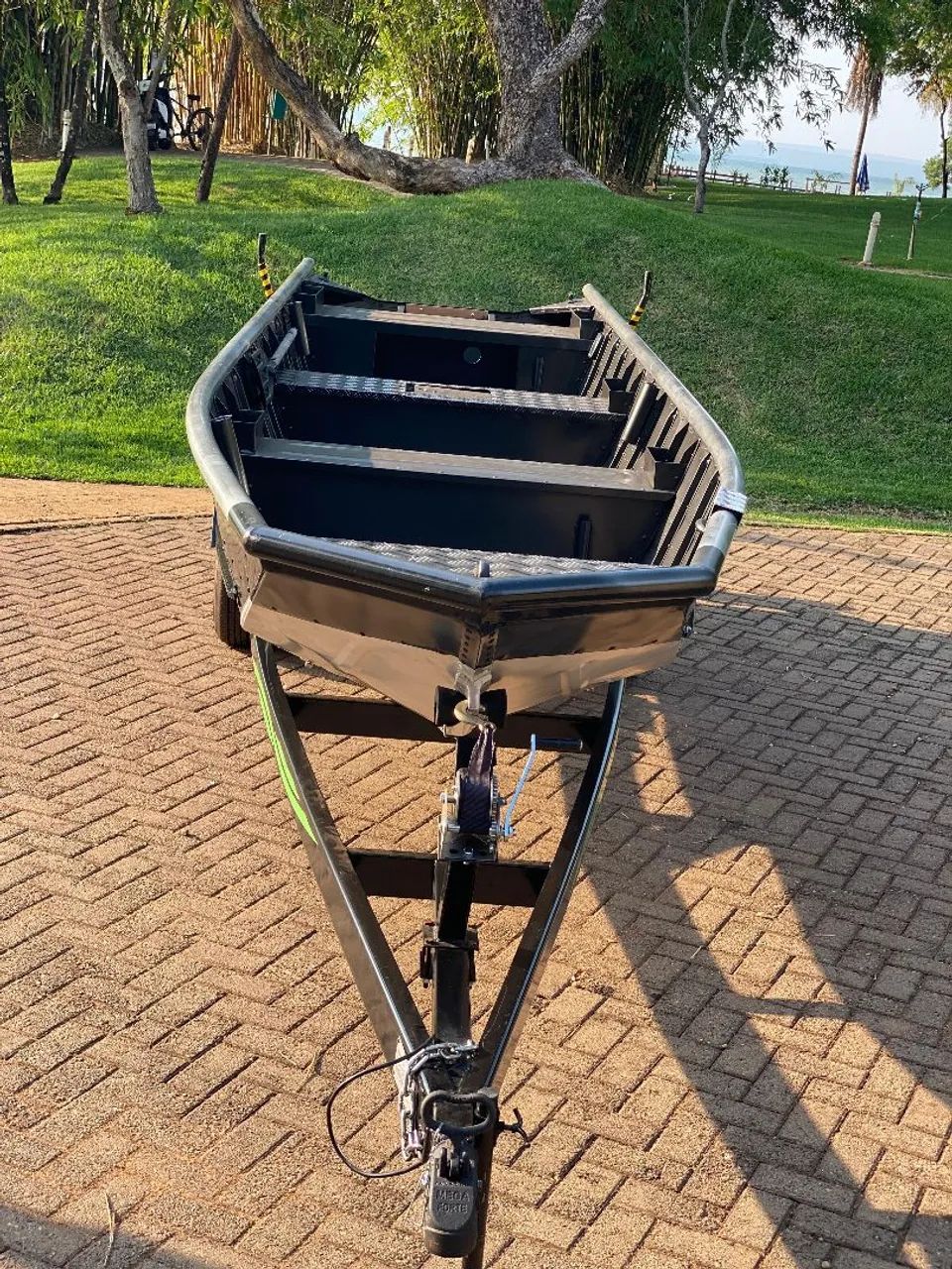 Conjunto Barco borda flutuante 6 mtrs e carretinha  - Foto 7