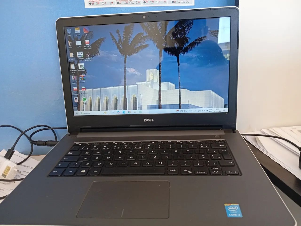 Notebook Dell Core i3 hd 128gb SSD memória ram 4gb