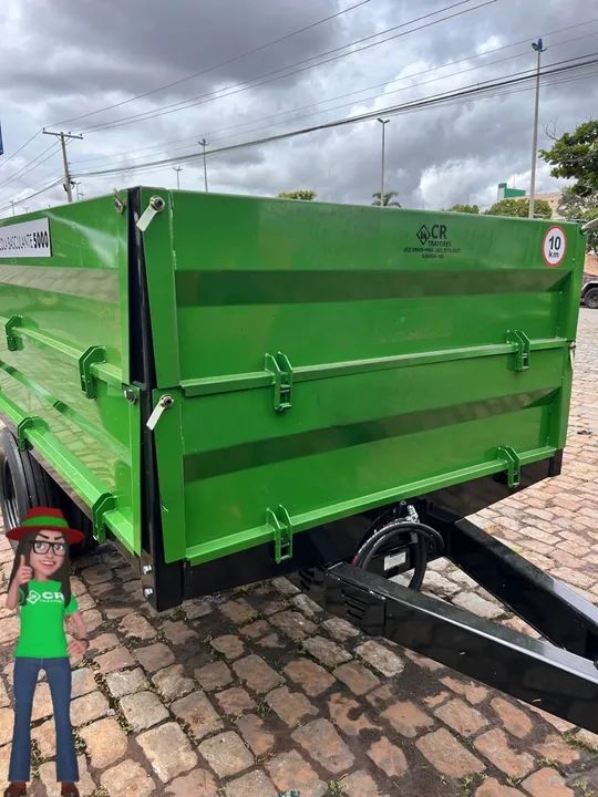 Carreta agrícola basculante 5TN - CR Tratores - Foto 3