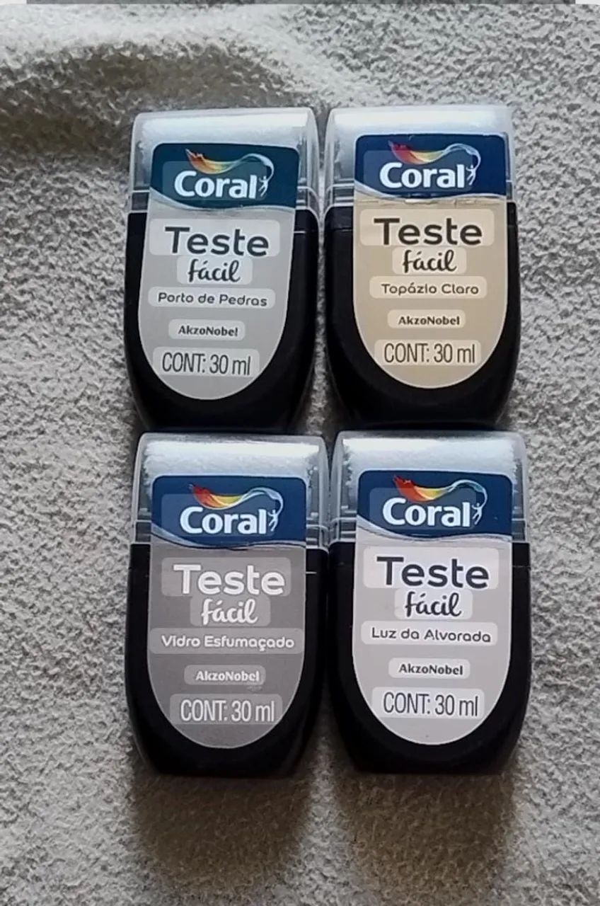 Teste fácil tintas Coral