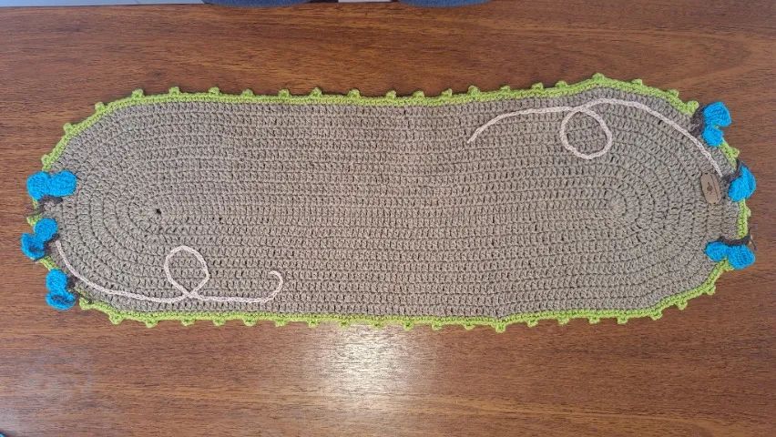 Souplast Jogo Americano e Trilho Em Crochê Borboleta -  Mesa Posta - Foto 2