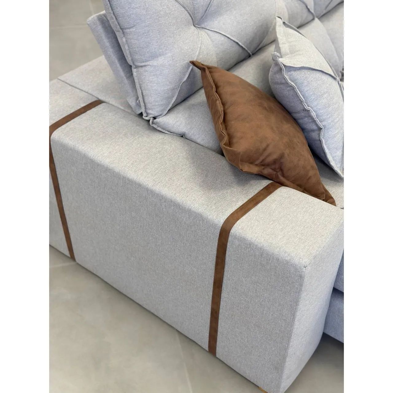 Sofá retrátil e reclinavel 2.30m molas ensacadas / pague na entrega  - Foto 4