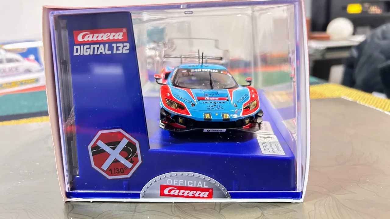 Carrera 32043 Ferrari 296 GT3, No. 20" 24H Dubai 1:32 Scale Digital 132 Slot Car