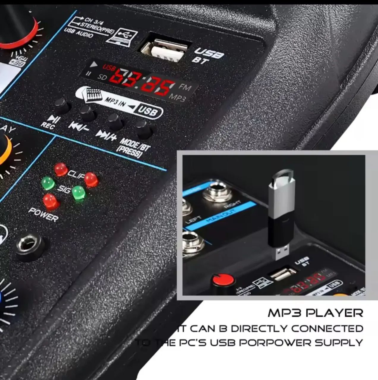 Mesa de Som 4 Canais - Multiuso e Compacta - Foto 3