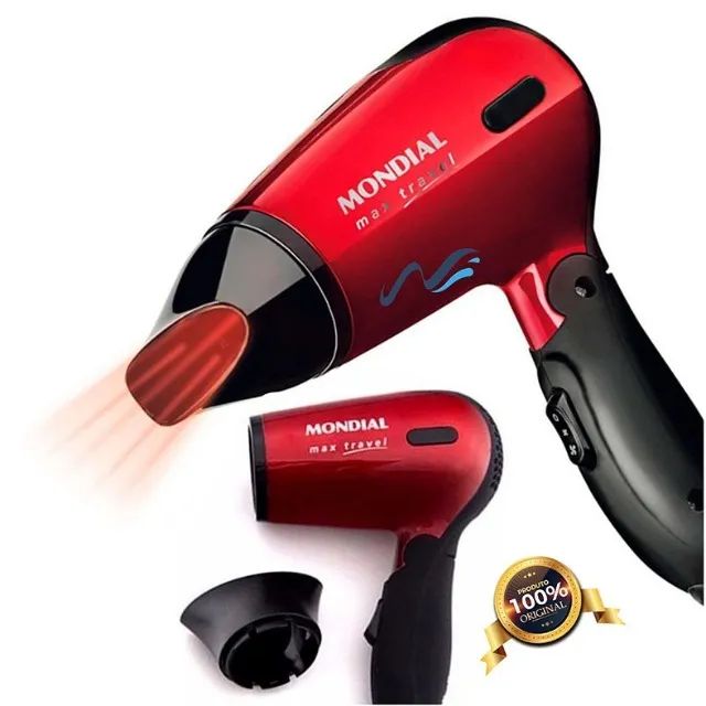 Mini Secador Cabelo Portátil Bivolt Mondial Max Sc-10 Travel