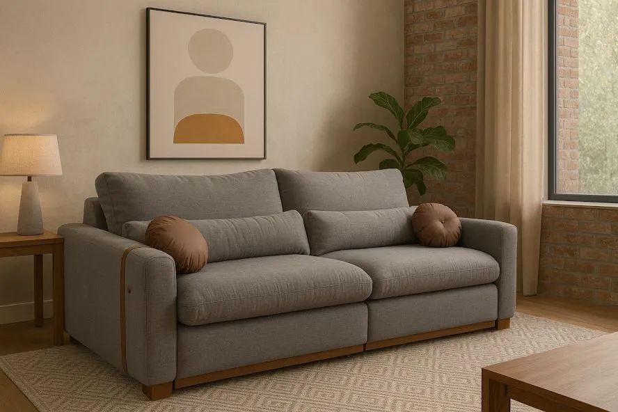 Sofa cama king linho 2.3m trop levo hoje 