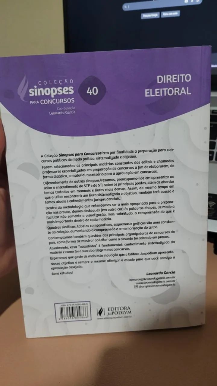 Livro: Direito Eleitoral - Jaime Barreiros Neto (Coleção sinopses para concursos) - Foto 4